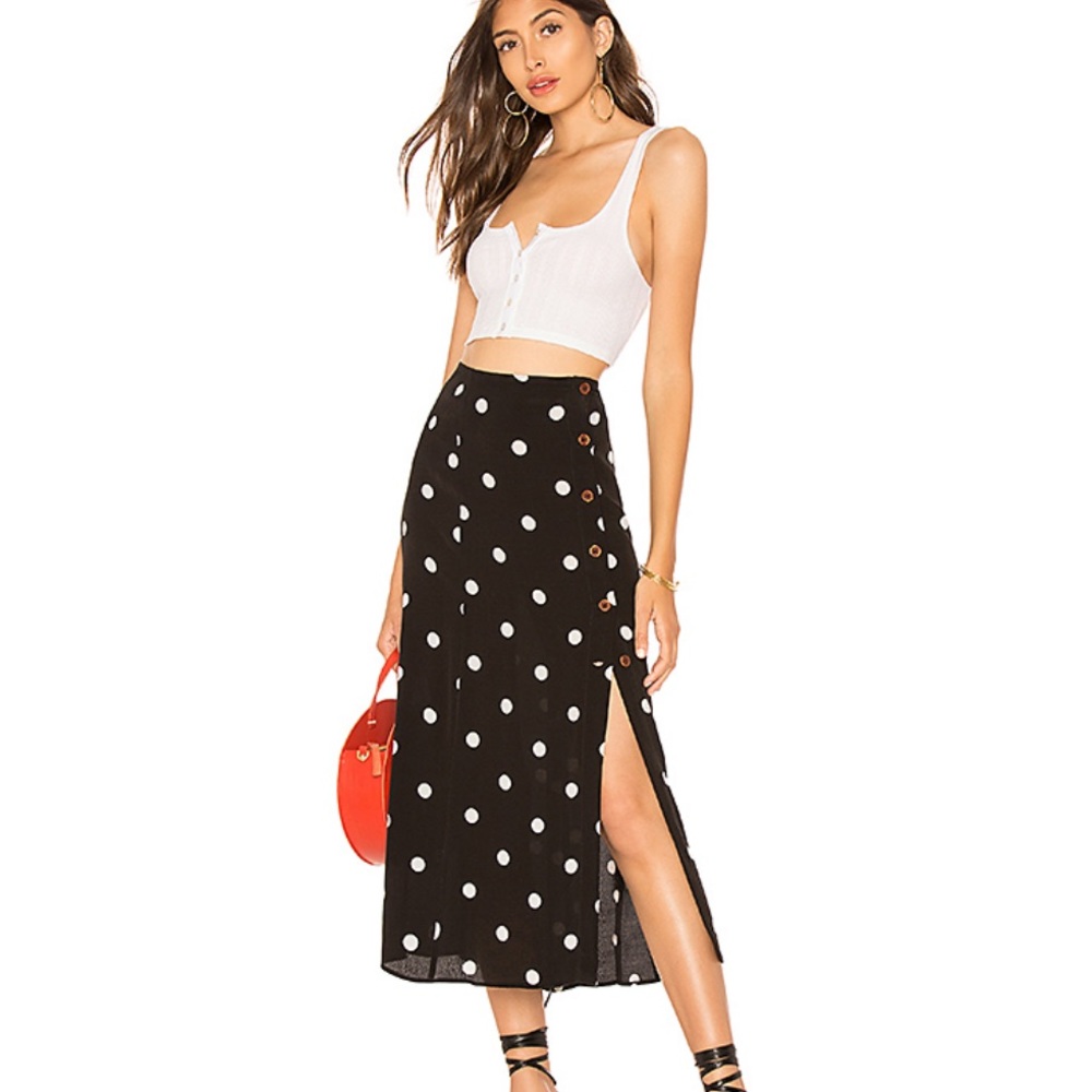 FREE PEOPLE Retro Love Midi Skirt